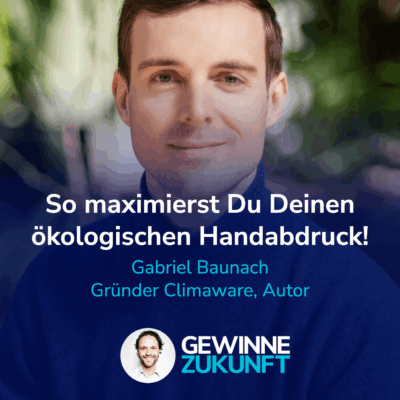 Nicht kündigen! Warum unser Job unsere Geheimwaffe für Nachhaltigkeit ist. I Gast: Gabriel Baunach #42